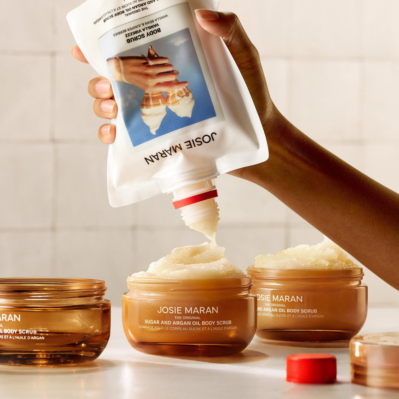 Josie Maran Sugar and Argan Oil Body Scrub 6 oz. Vanilla Vibezzz